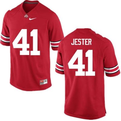 Men's Ohio State Buckeyes #41 Hayden Jester Red Nike NCAA College Football Jersey Best OEI2044VI